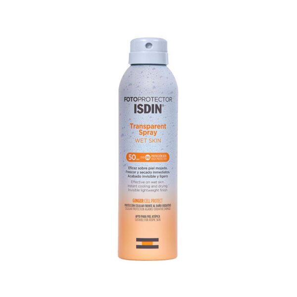 Protector solar spray corporal Fps50 wet skin Isdin