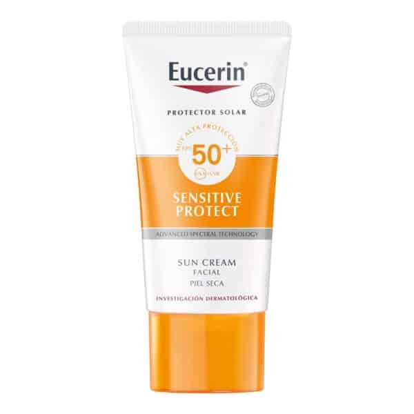 Protector solar Sun Fps50 crema facial piel seca Eucerin