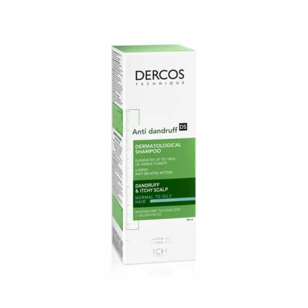 Dercos shampoo anti caspa cuero cabelludo graso Vichy