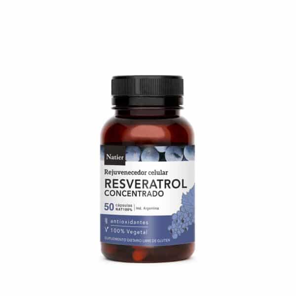 Natier cápsulas de resveratrol rejuvenecedor antioxidante