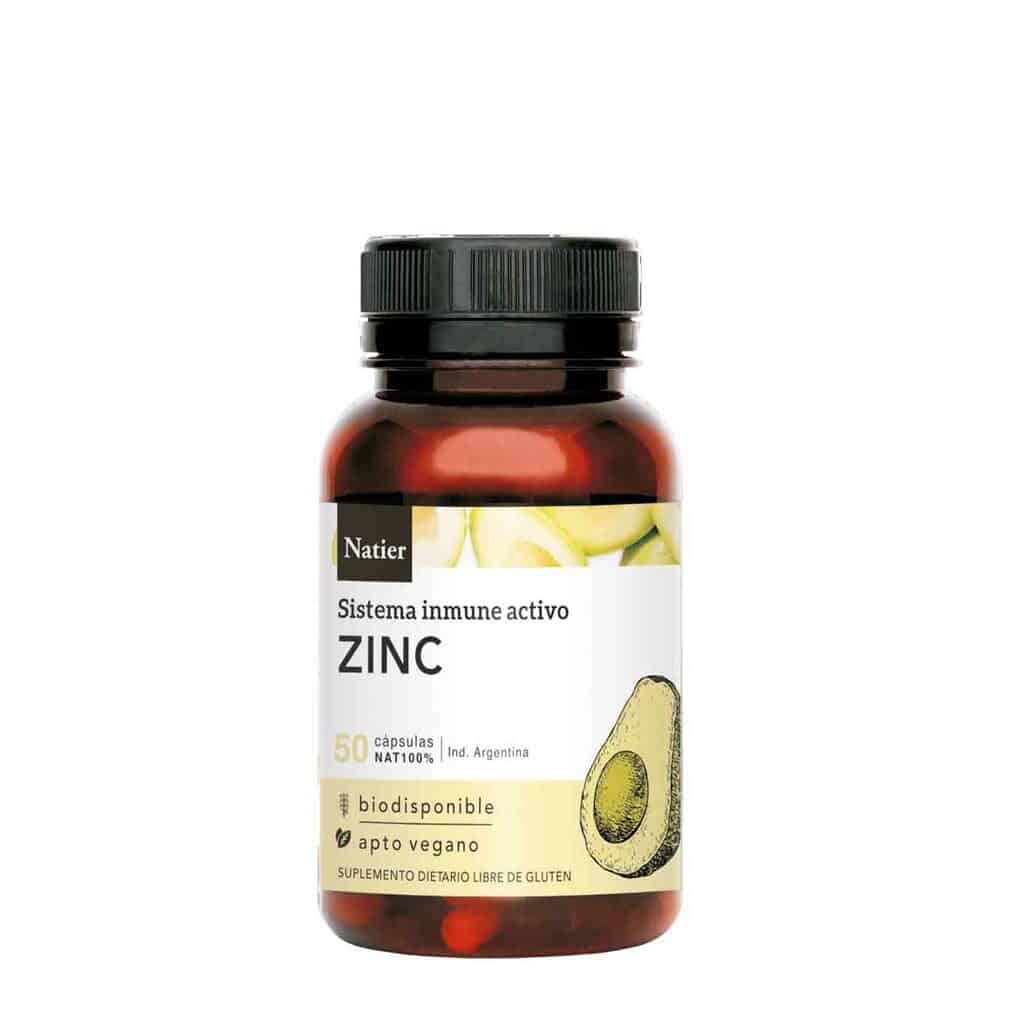 Natier vegano zinc sistema inmune activo