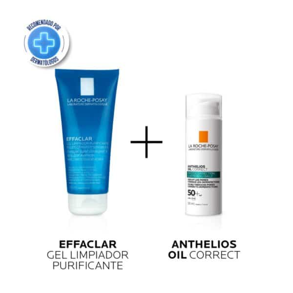 Kit effaclar gel + anthelios oil correct La Roche Posay