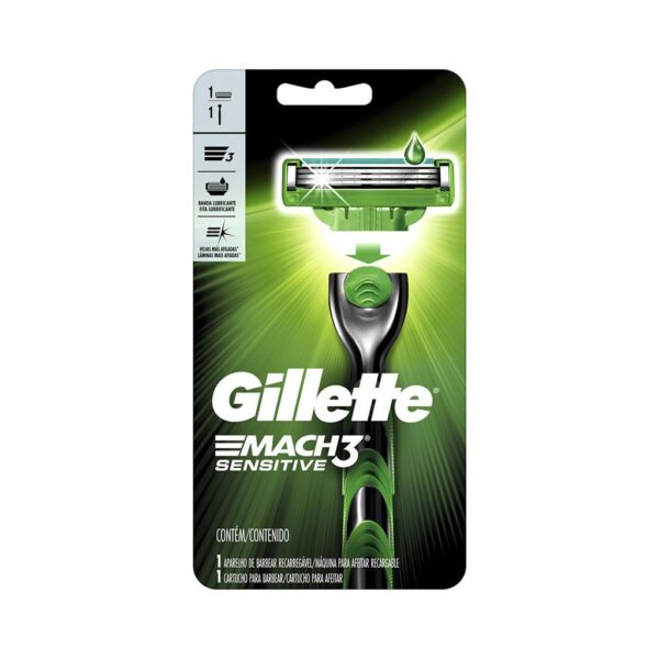 Máquina de afeitar mach 3 sensitive Gillette