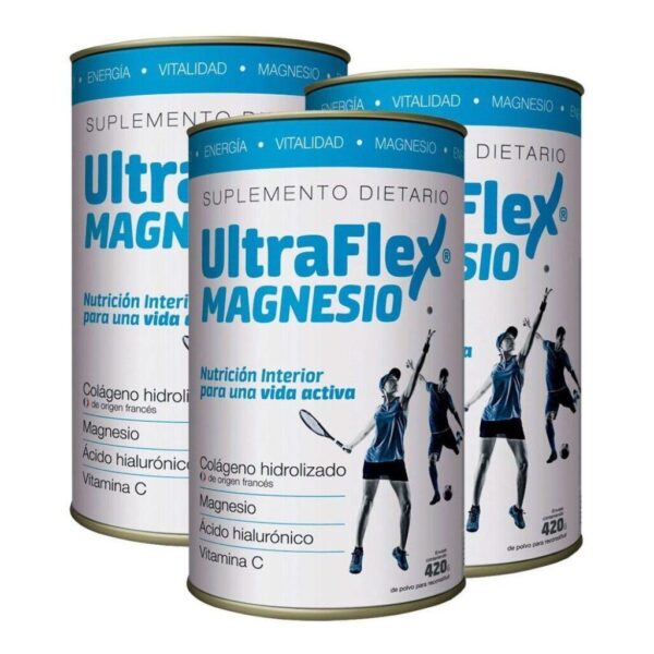 Combo ultraflex magnesio colágeno hidrolizado x3