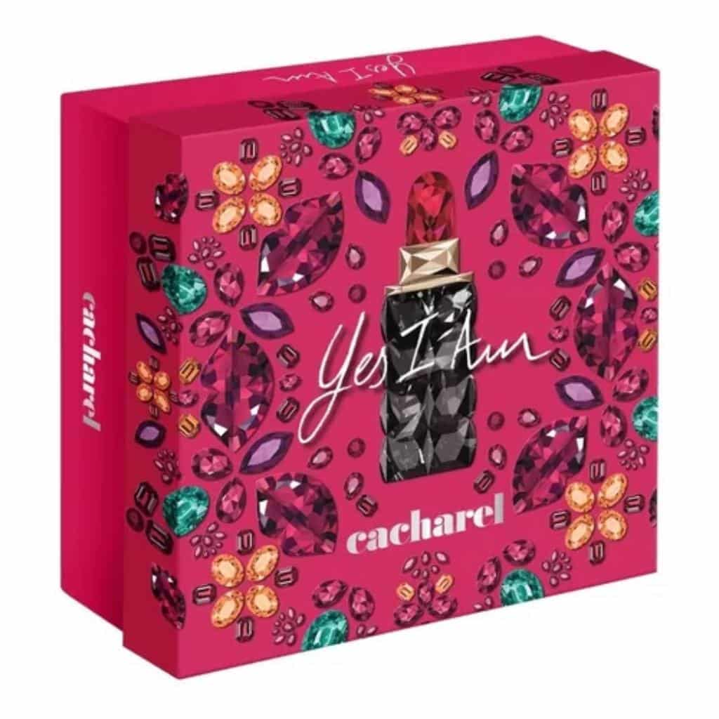 Set perfume + crema Yes I am Cacharel
