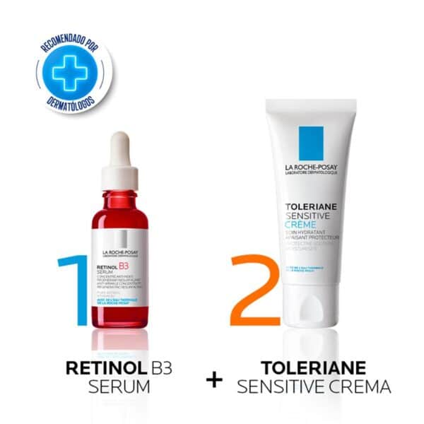 Combo serum retinol b3 + toleriane sensitive La Roche Posay