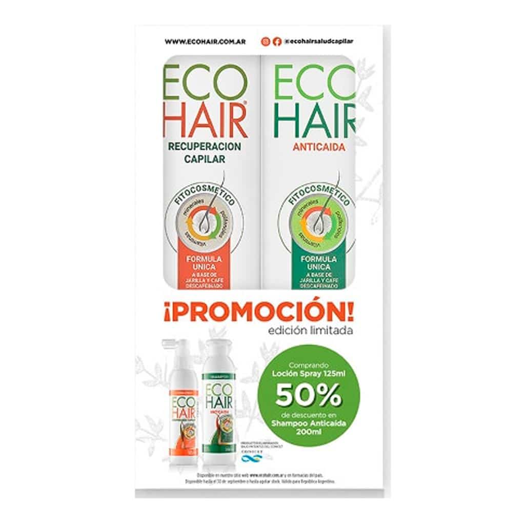 Combo shampoo loción anticaída Ecohair