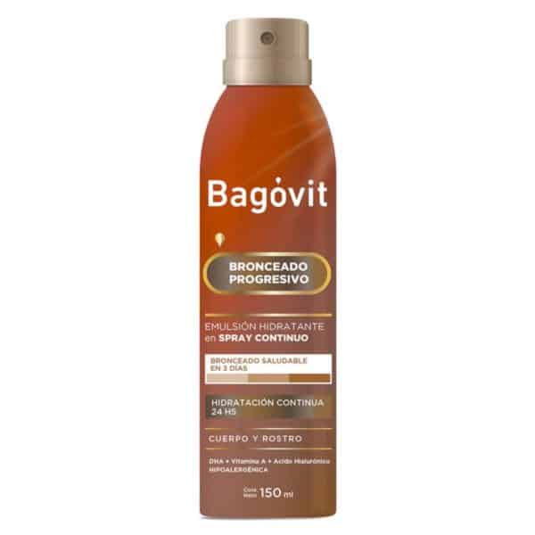 Emulsión autobronceante hidratante spray Bagovit