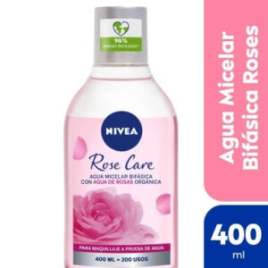 Agua Micelar Nivea Rose Care Bifásica x 400ml